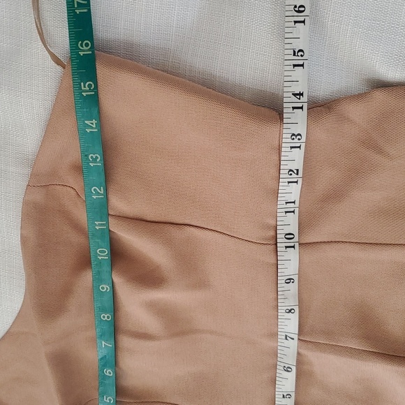 NWT Bardot one shoulder pantsuit tan jumpsuit size 4 - Picture 11 of 13